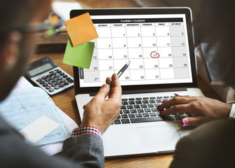 Weekly Planner Schedule Memo Timeline Concept