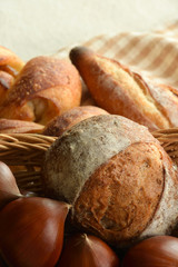 Chestnuts and bread