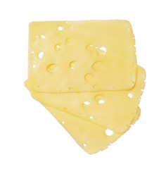 Three cheese slices