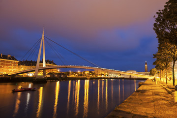 Pedestrian bridge in Le Havre