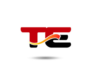 Letter T and E logo template
