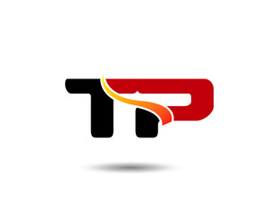 Letter T and P logo template
