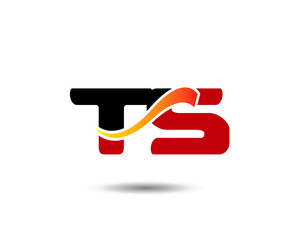 Letter T and S logo template
