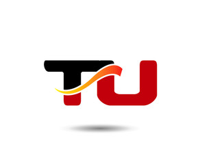 Letter T and U logo template
