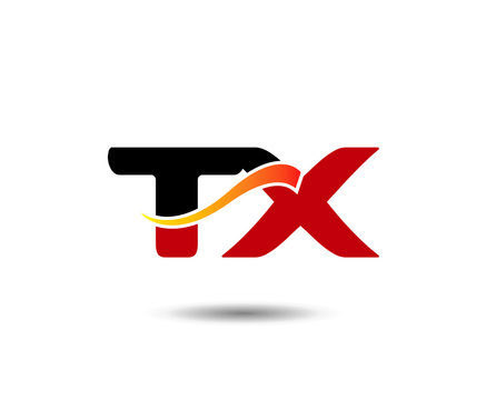 Letter T and X logo template
