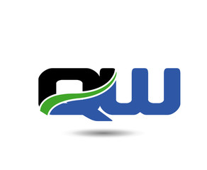 QW company linked letter logo icon
