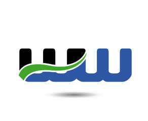 WW company linked letter logo icon
