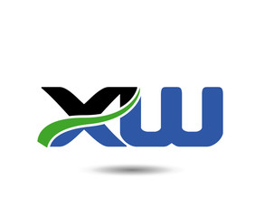 XW company linked letter logo icon
