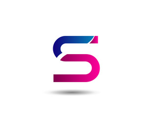 Vector illustration of abstract icons based on the letter S logo
