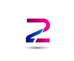 Abstract Number 2 logo Symbol icon
