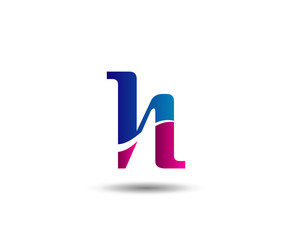 Obraz premium Letter h logo icon design template elements 