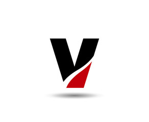 Letter v logo icon design template elements
