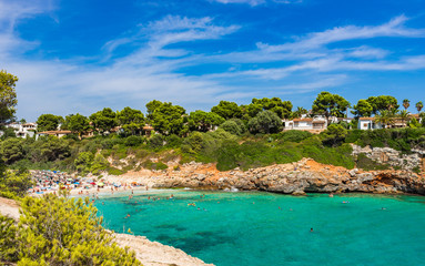 Mediterranean Sea Beach Bay Majorca Cala Anguila