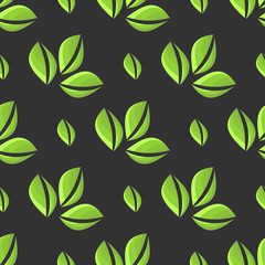 Seamless leafs pattern