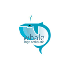 Whale logo template