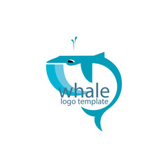 Whale logo template