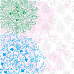 abstract vector pattern of a tattoo henna