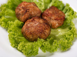 Tasty baked cutlets