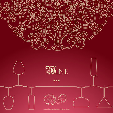 Corporate Design. Stylish text , wine label ,   can be use as  banner, poster or cover