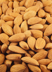 Almonds background