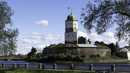 The Vyborg castle, located in the city of Vyborg 