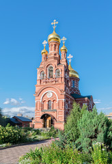 Fototapeta na wymiar Alexeevsky convent in Moscow, Russia