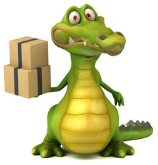 Fototapeta premium Fun crocodile