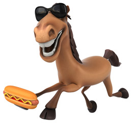 Naklejka premium Fun horse