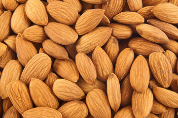 Almonds background