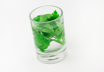 A refreshing cocktail with greens