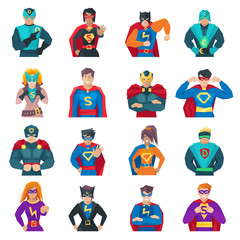 Superhero Icons Set  © Macrovector