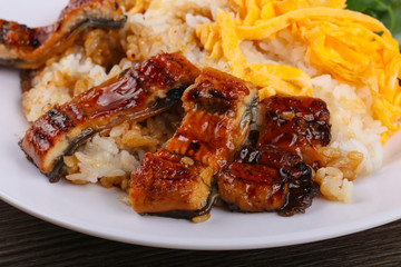 Unaju - eel with rice