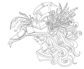 the witch in unusual hat