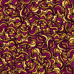 Waves background seamlessly tiling. Seamless wave hand-drawn pattern, For design