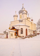 The oldest in Russia Nikitsky Monastery in Pereslavl Zalessky in winter