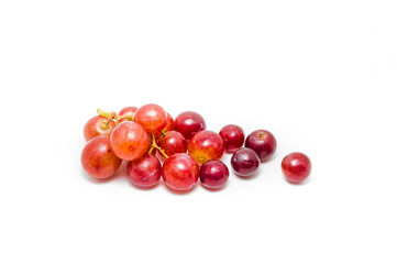 grapes isolated on over white background