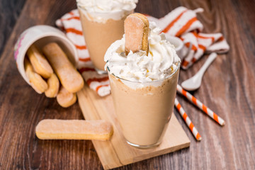 Cocoa with whipped cream