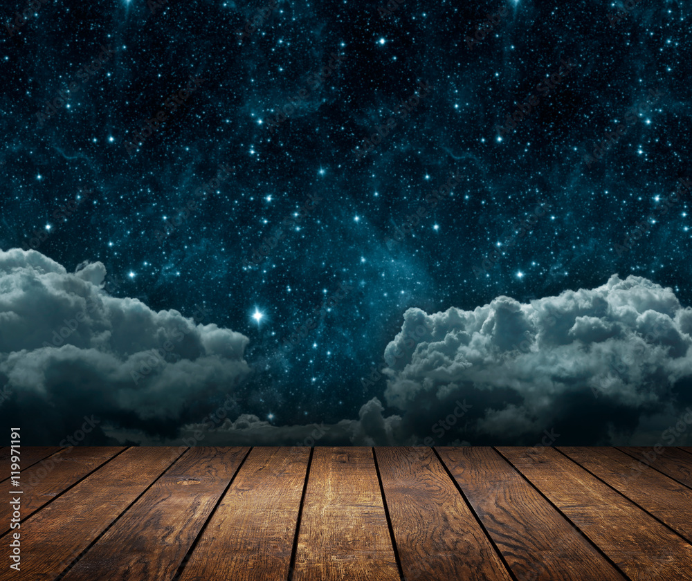 Wall mural night