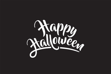 Fototapeta na wymiar Halloween design of greeting cards, posters, banner with lettering