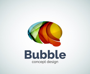 Fototapeta premium Bubble logo template