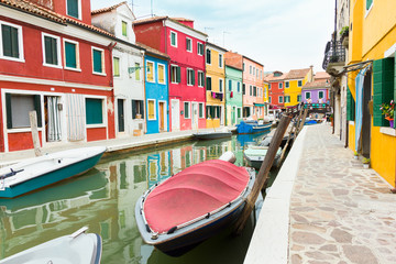 Fototapeta na wymiar City of Burano, Venice, Italy