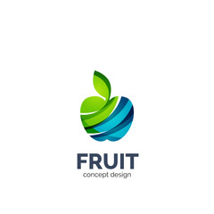 Vector apple fruit icon