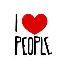 I love people