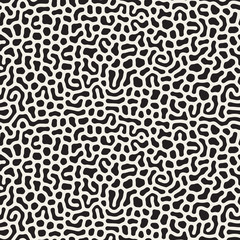 Obraz premium Vector Seamless Black and White Organic Lines Pattern