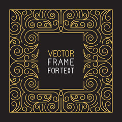 Vector geometric frame with copy space