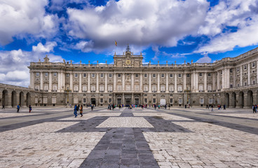 Obraz premium Royal Palace of Madrid in Madrid, Spain