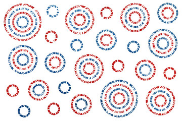 Watercolor abstract circles pattern.
