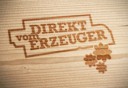 Direkt vom Erzeuger - Typo - Holz 6