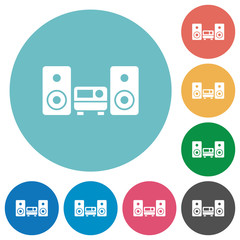 Flat hifi icons