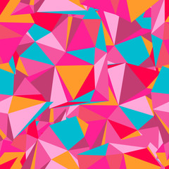Multicolor seamless pattern. elements of  triangle for design. stylish